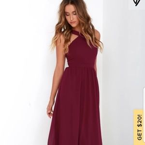 Burgundy Dress